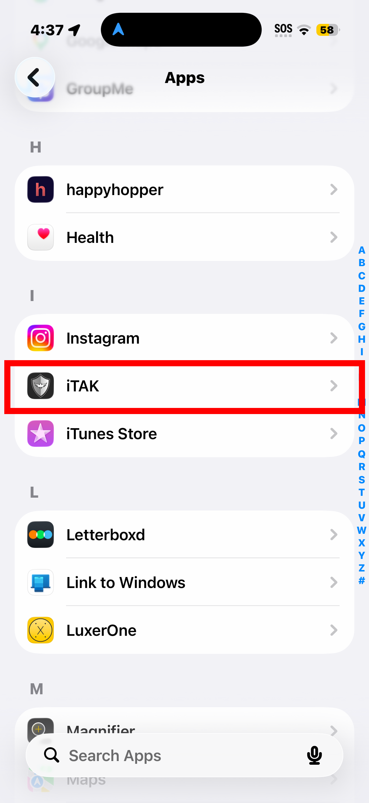 Tap iTAK